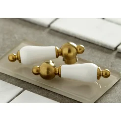 Kingston Brass Heritage Two-Handle Wall Mount Tub Filler
