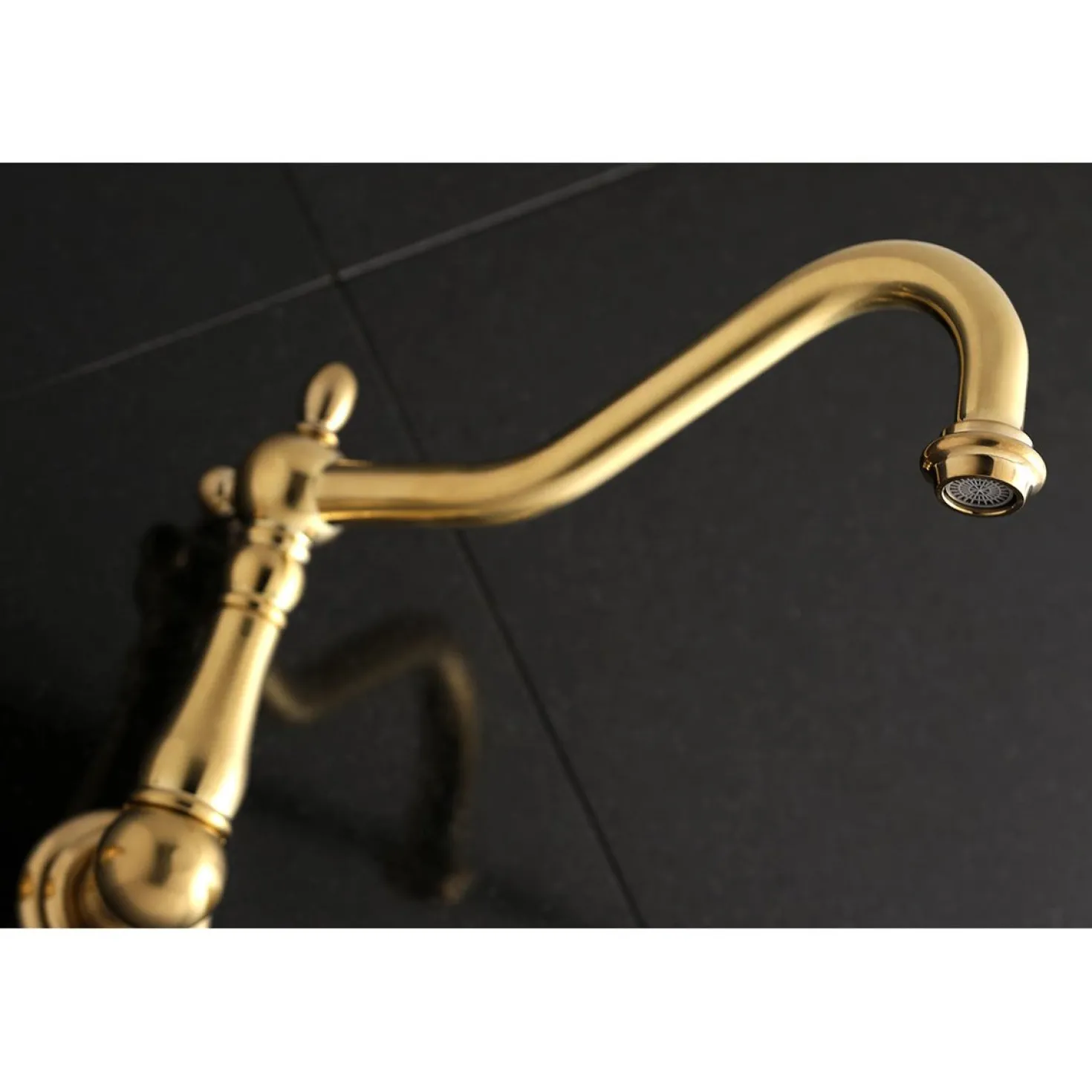 Kingston Brass Heritage Two-Handle Wall Mount Tub Filler