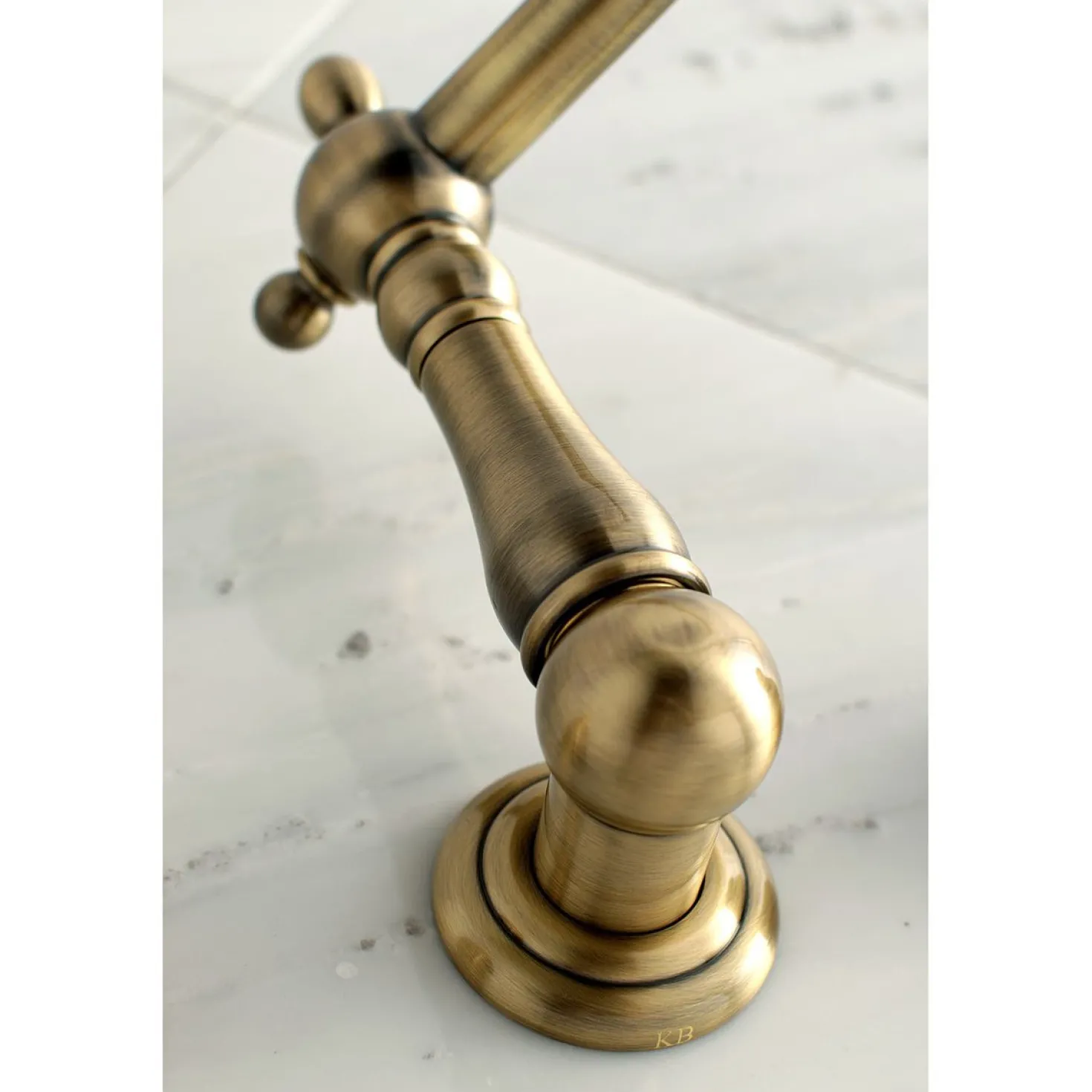 Kingston Brass Heritage Two-Handle Wall Mount Tub Filler