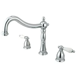 Kingston Brass Heritage Two Handle Three Hole Roman Tub Filler