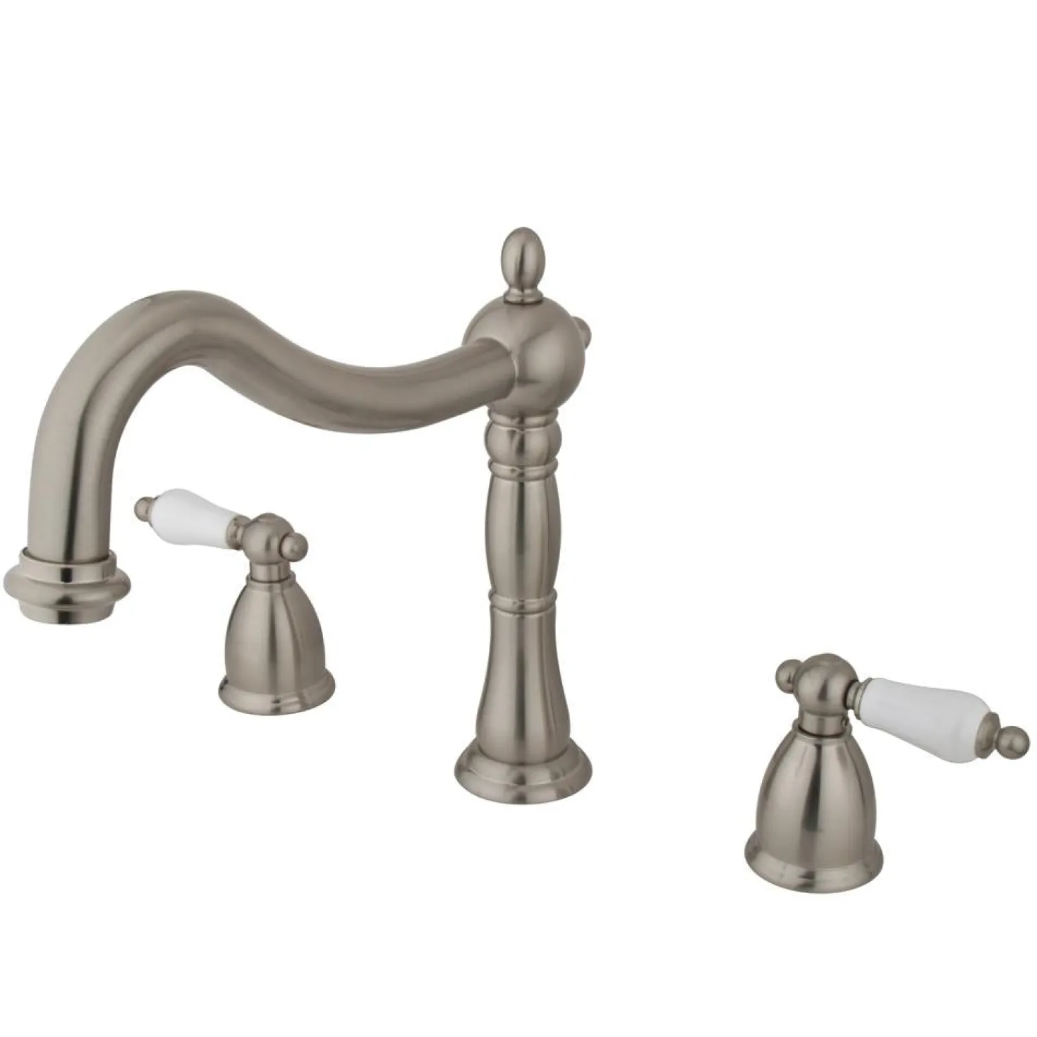 Kingston Brass Heritage Two Handle Three Hole Roman Tub Filler