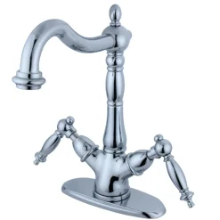 Kingston Brass Heritage Vessel Deck Mount Sink Faucet
