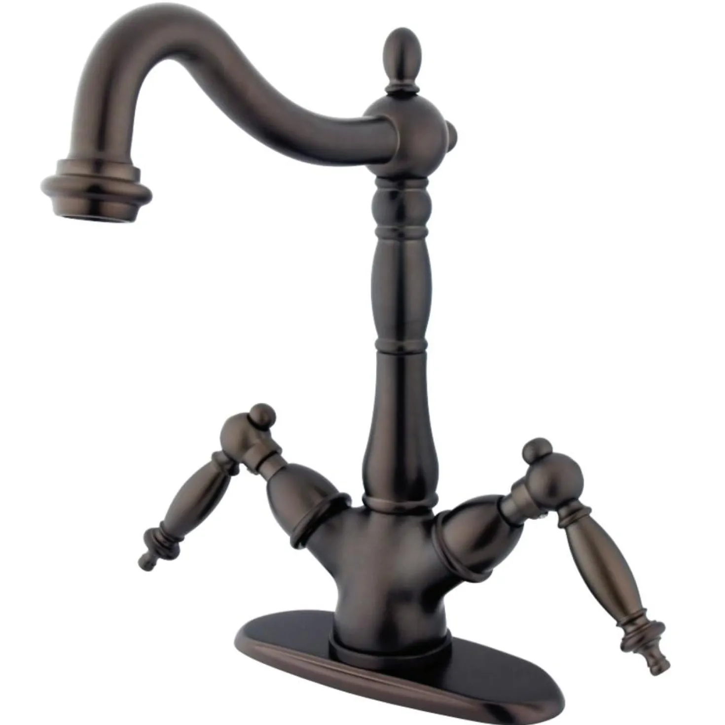 Kingston Brass Heritage Vessel Deck Mount Sink Faucet