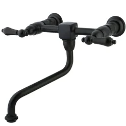 Kingston Brass Heritage Wall Mount Bathroom Faucet