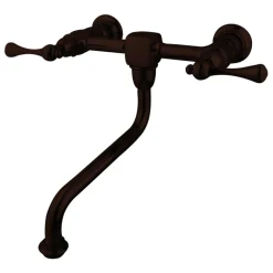 Kingston Brass Heritage Wall Mount 2-Handle Bathroom Faucet