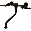 Kingston Brass Heritage Wall Mount Lever Handle Bathroom Faucet