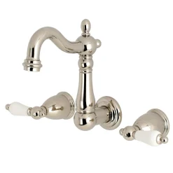 Kingston Brass Heritage Wall Mount 8-Inch Center Bathroom Faucet