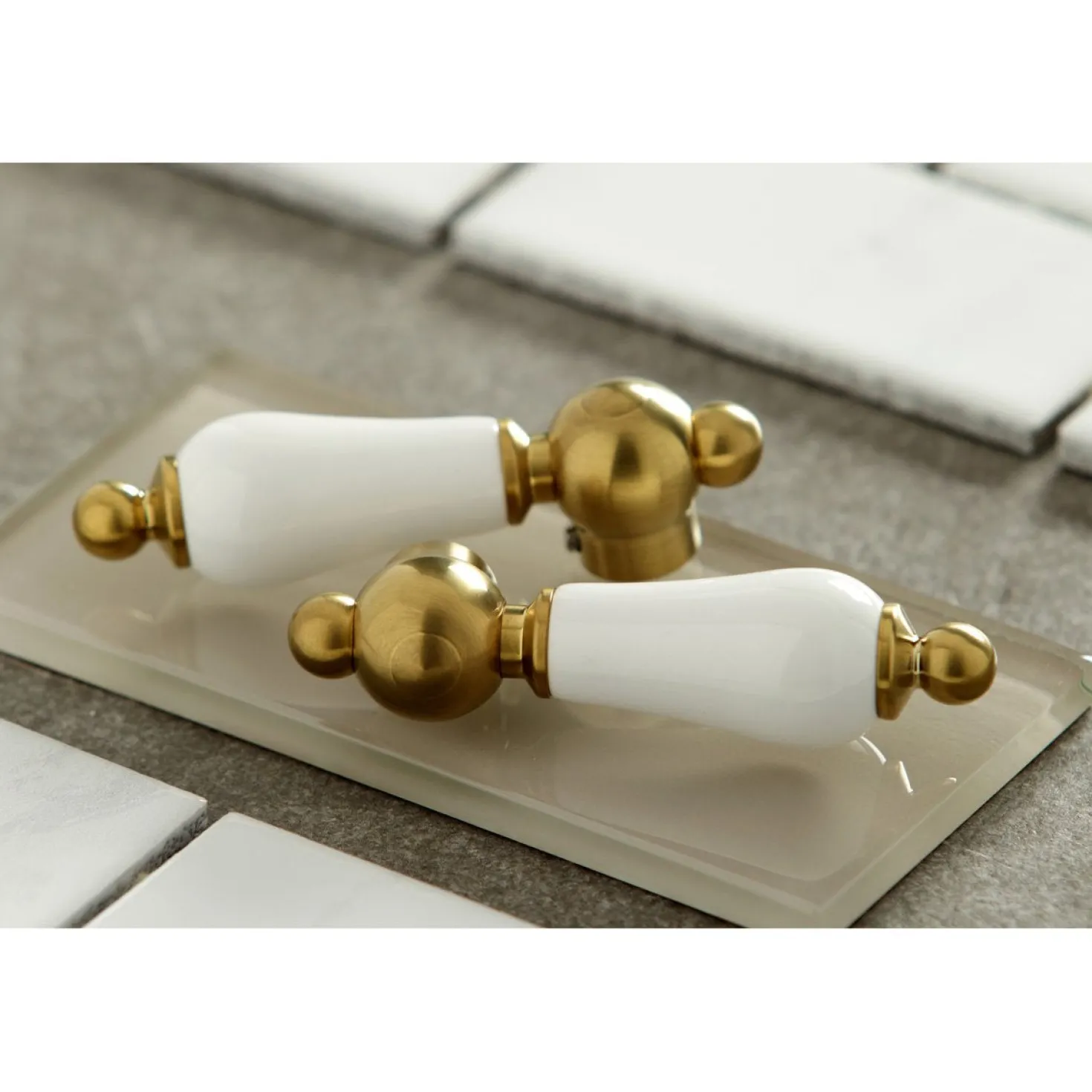 Kingston Brass Heritage Wall Mount 8-Inch Center Bathroom Faucet