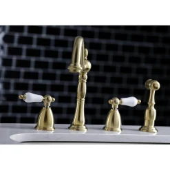 Kingston Brass Heritage Widespread 4-Hole Kitchen Faucet