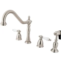 Kingston Brass Heritage Widespread 4-Hole Kitchen Faucet