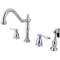 Kingston Brass Heritage Widespread 4-Hole Kitchen Faucet
