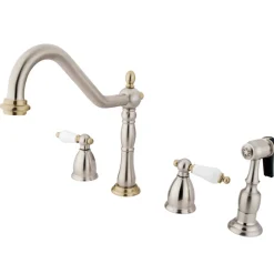Kingston Brass Heritage Widespread 4-Hole Kitchen Faucet