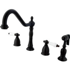 Kingston Brass Heritage Widespread 4-Hole Kitchen Faucet