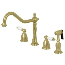 Kingston Brass Heritage Widespread 4-Hole Kitchen Faucet