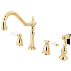 Kingston Brass Heritage Widespread 4-Hole Kitchen Faucet