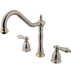 Kingston Brass Heritage Widespread 3-Hole Kitchen Faucet