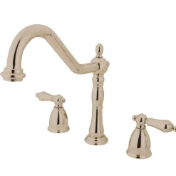 Kingston Brass Heritage Widespread 3-Hole Kitchen Faucet