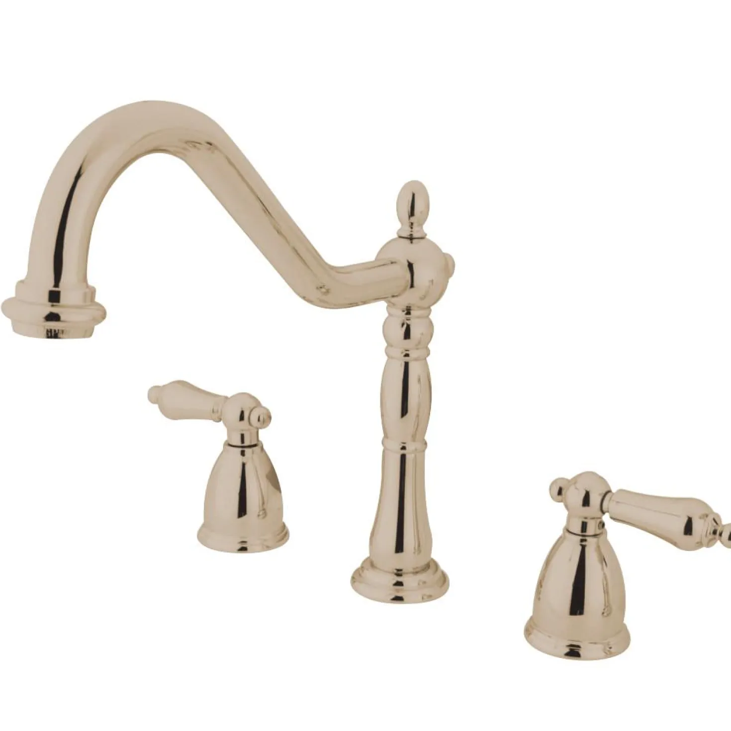 Kingston Brass Heritage Widespread 3-Hole Kitchen Faucet