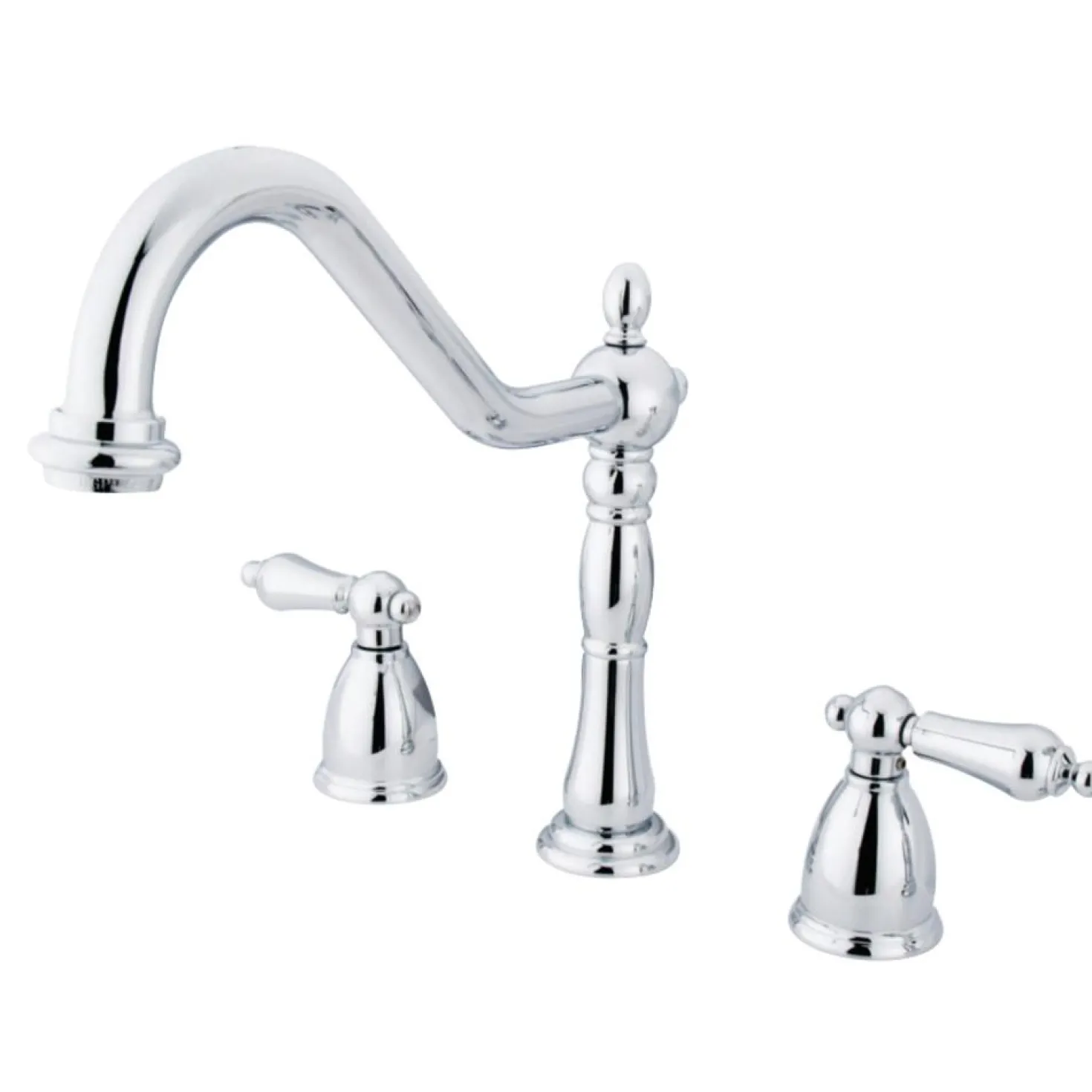 Kingston Brass Heritage Widespread 3-Hole Kitchen Faucet