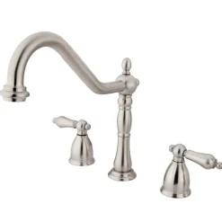 Kingston Brass Heritage Widespread 3-Hole Kitchen Faucet