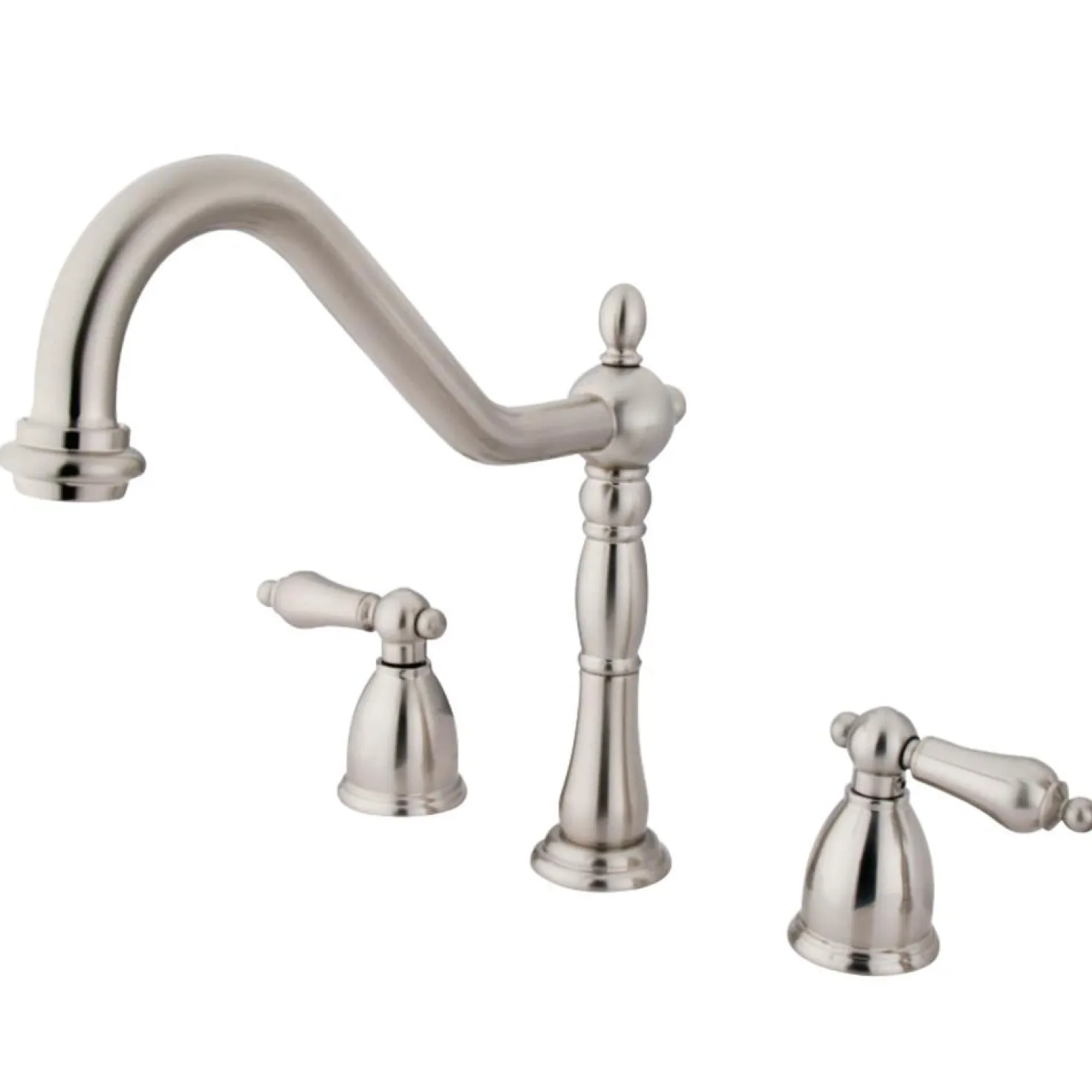 Kingston Brass Heritage Widespread 3-Hole Kitchen Faucet