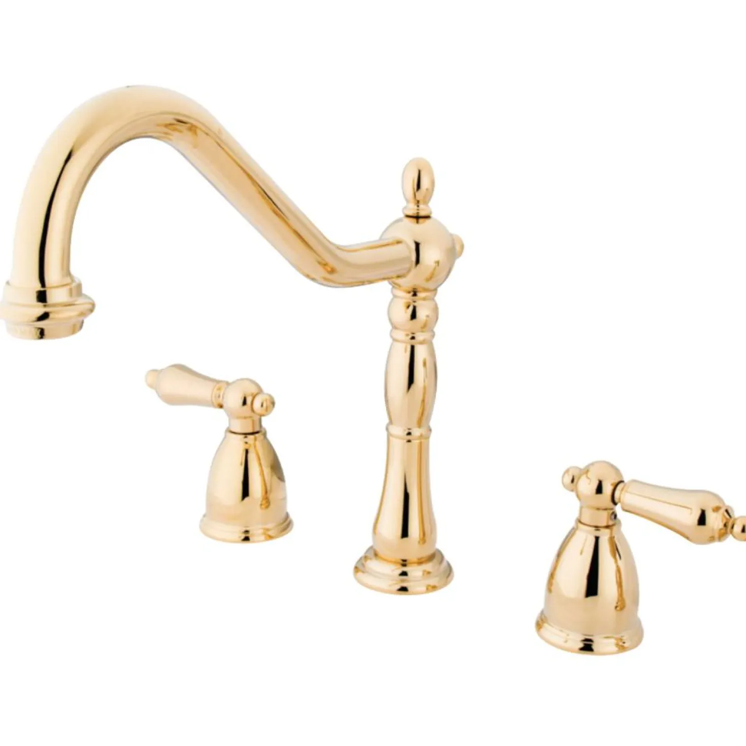 Kingston Brass Heritage Widespread 3-Hole Kitchen Faucet