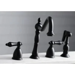 Kingston Brass Heritage Widespread Kitchen Faucet