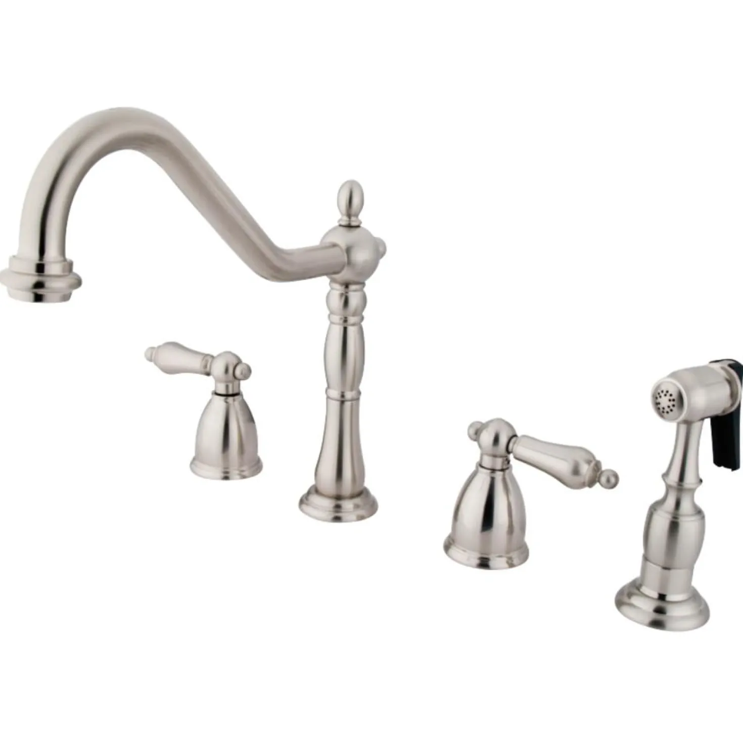 Kingston Brass Heritage Widespread Kitchen Faucet