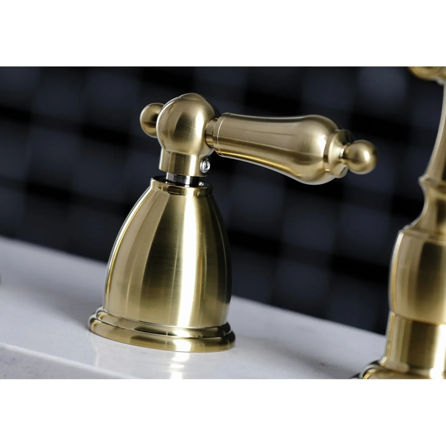 Kingston Brass Heritage Widespread Kitchen Faucet