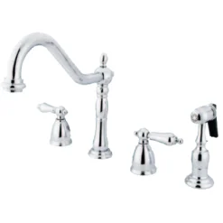 Kingston Brass Heritage Widespread Kitchen Faucet