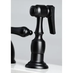 Kingston Brass Heritage Widespread Kitchen Faucet