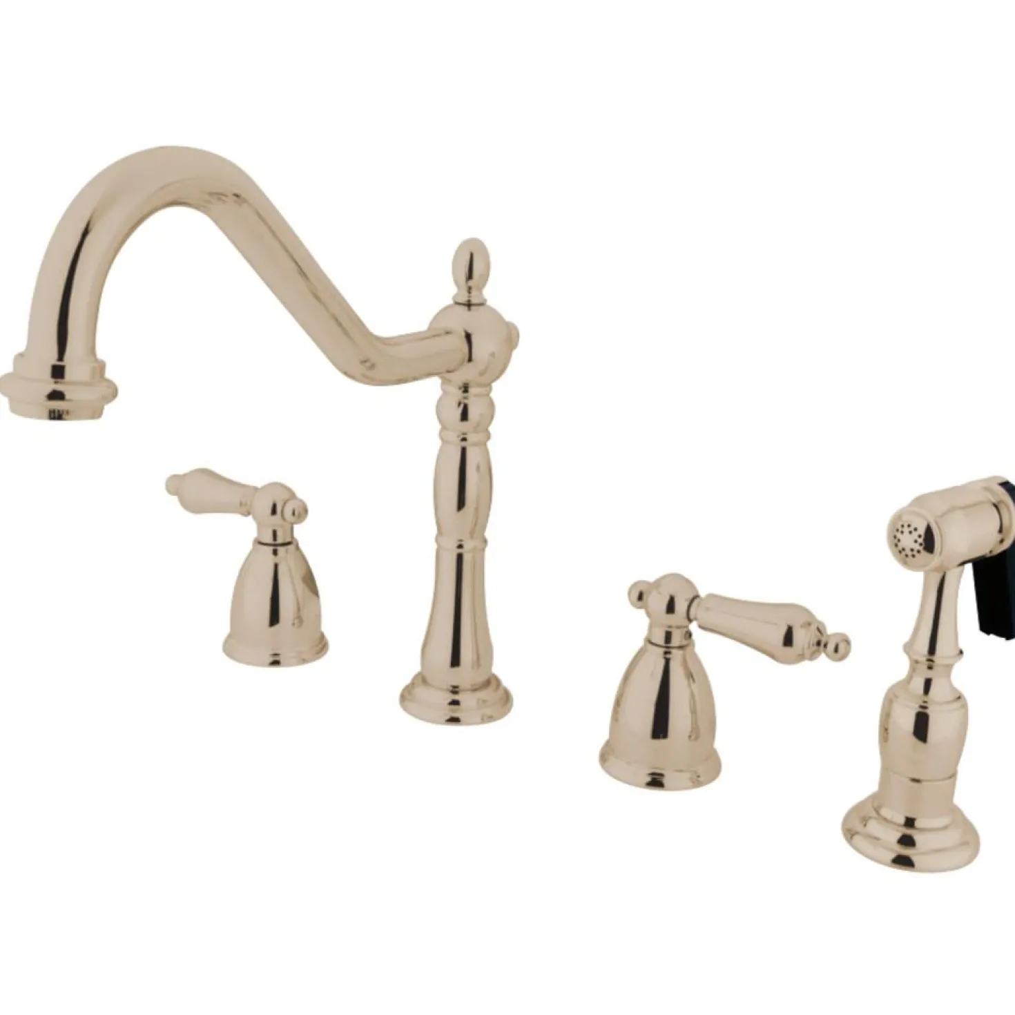 Kingston Brass Heritage Widespread Kitchen Faucet