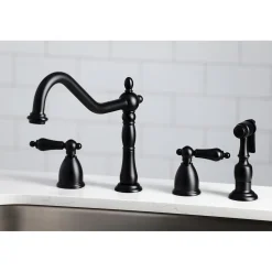 Kingston Brass Heritage Widespread Kitchen Faucet
