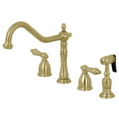 Kingston Brass Heritage Widespread Kitchen Faucet