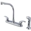 Kingston Brass 4-Hole 8" Centerset Kitchen Faucet