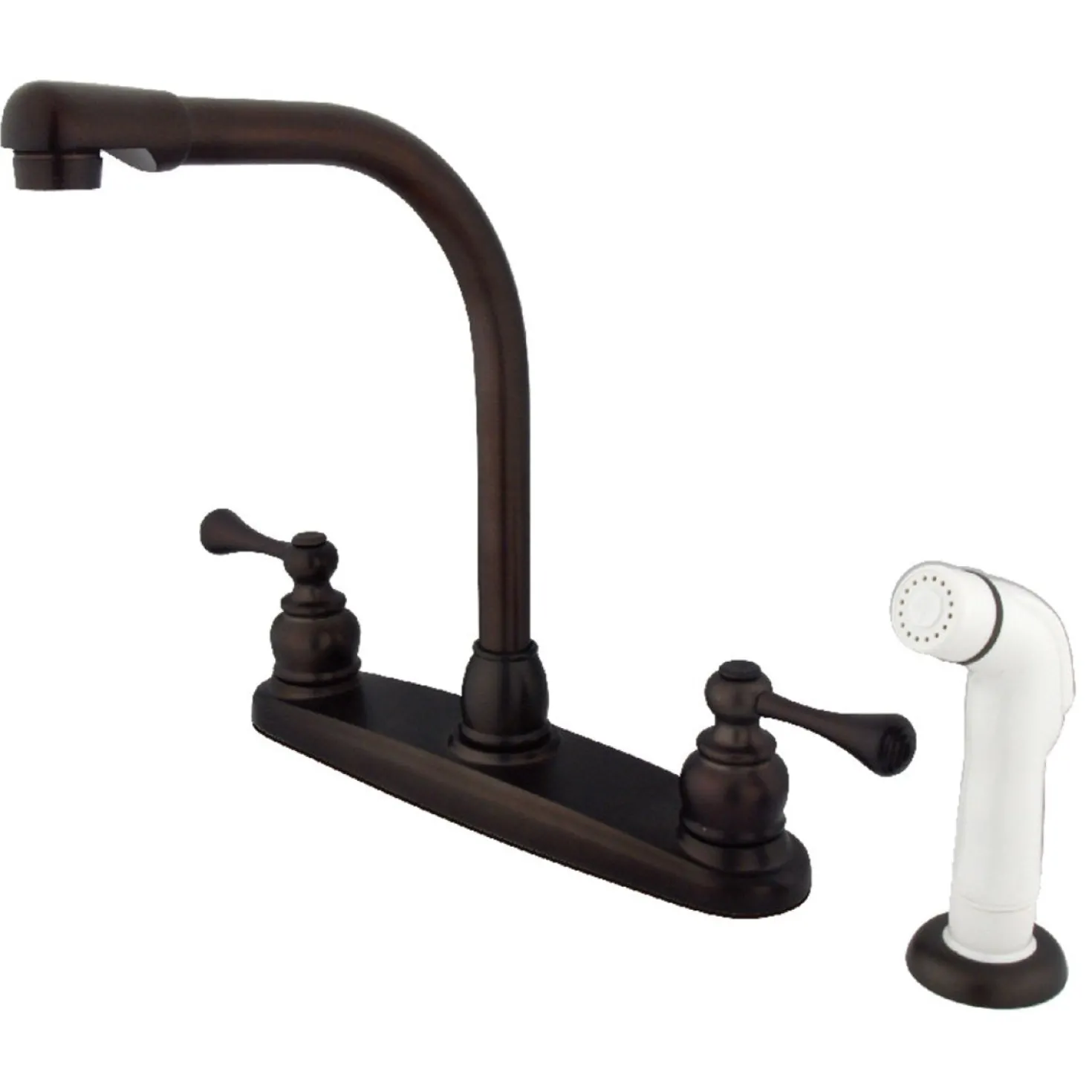 Kingston Brass 4-Hole 8-Inch Centerset Kitchen Faucet