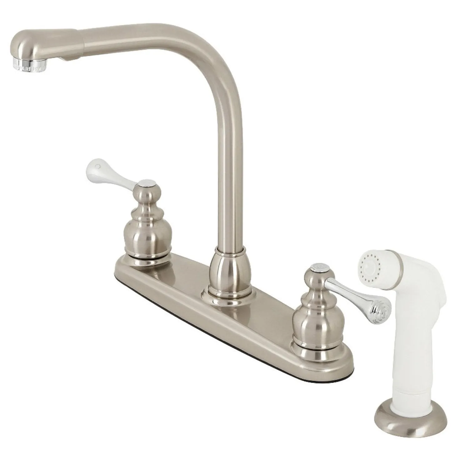 Kingston Brass 4-Hole 8-Inch Centerset Kitchen Faucet