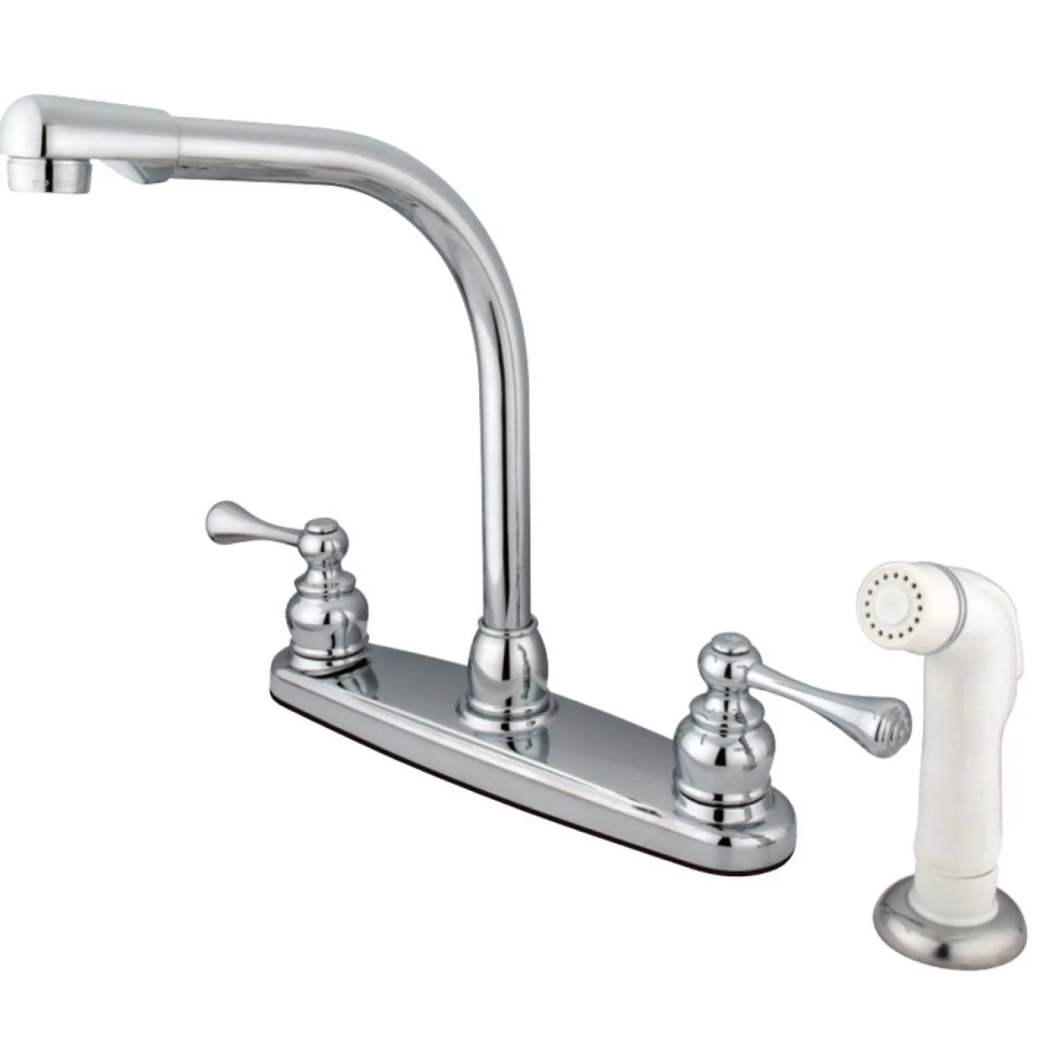 Kingston Brass 4-Hole 8-Inch Centerset Kitchen Faucet