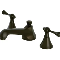 Kingston Brass 3-Hole 8-Inch Widespread Bathroom Faucet with Brass Pop-Up