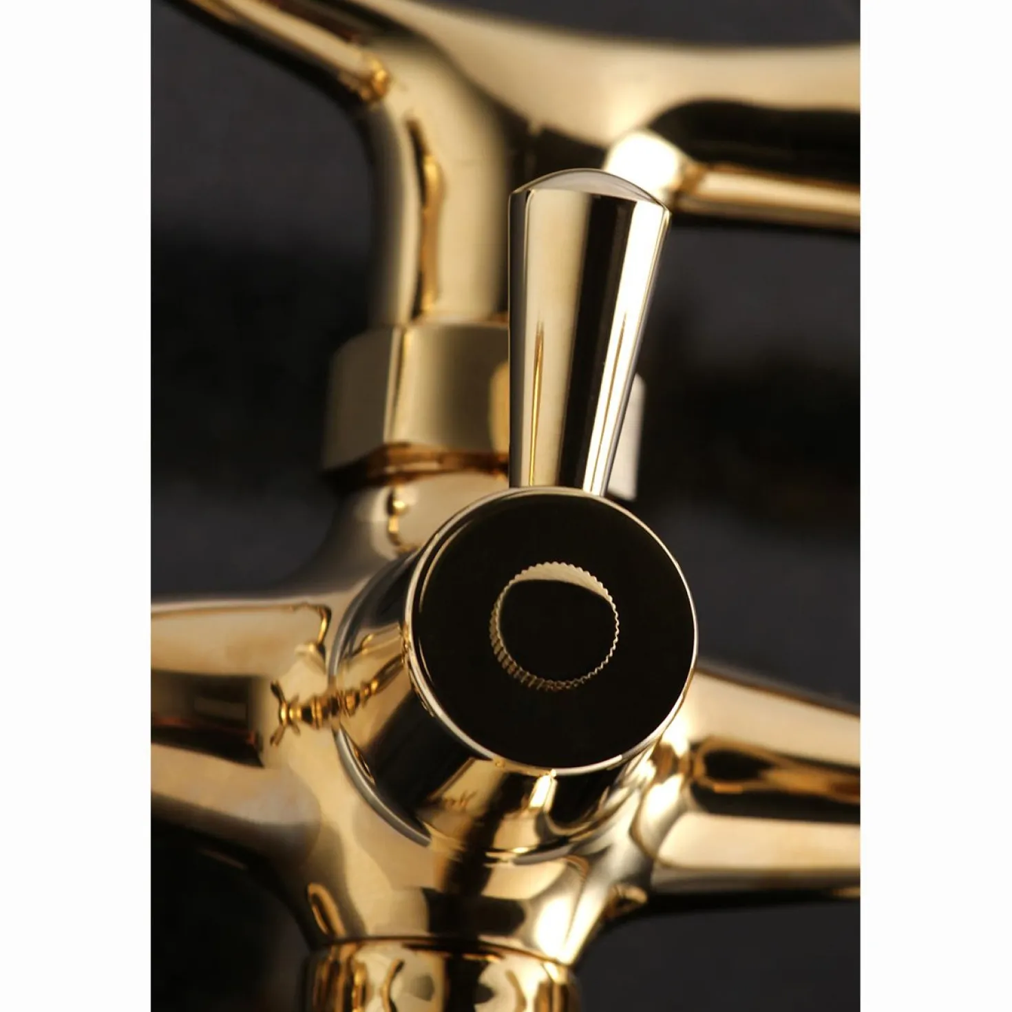 Kingston Brass 2-Hole Tub Wall Mount Clawfoot Tub Faucet with Hand Shower