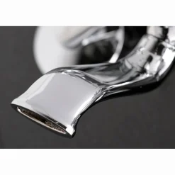 Kingston Brass 2-Hole Tub Wall Mount Clawfoot Tub Faucet with Hand Shower