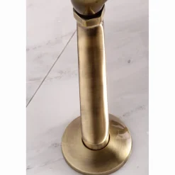 Kingston Brass 2-Hole Tub Wall Mount Clawfoot Tub Faucet with Hand Shower