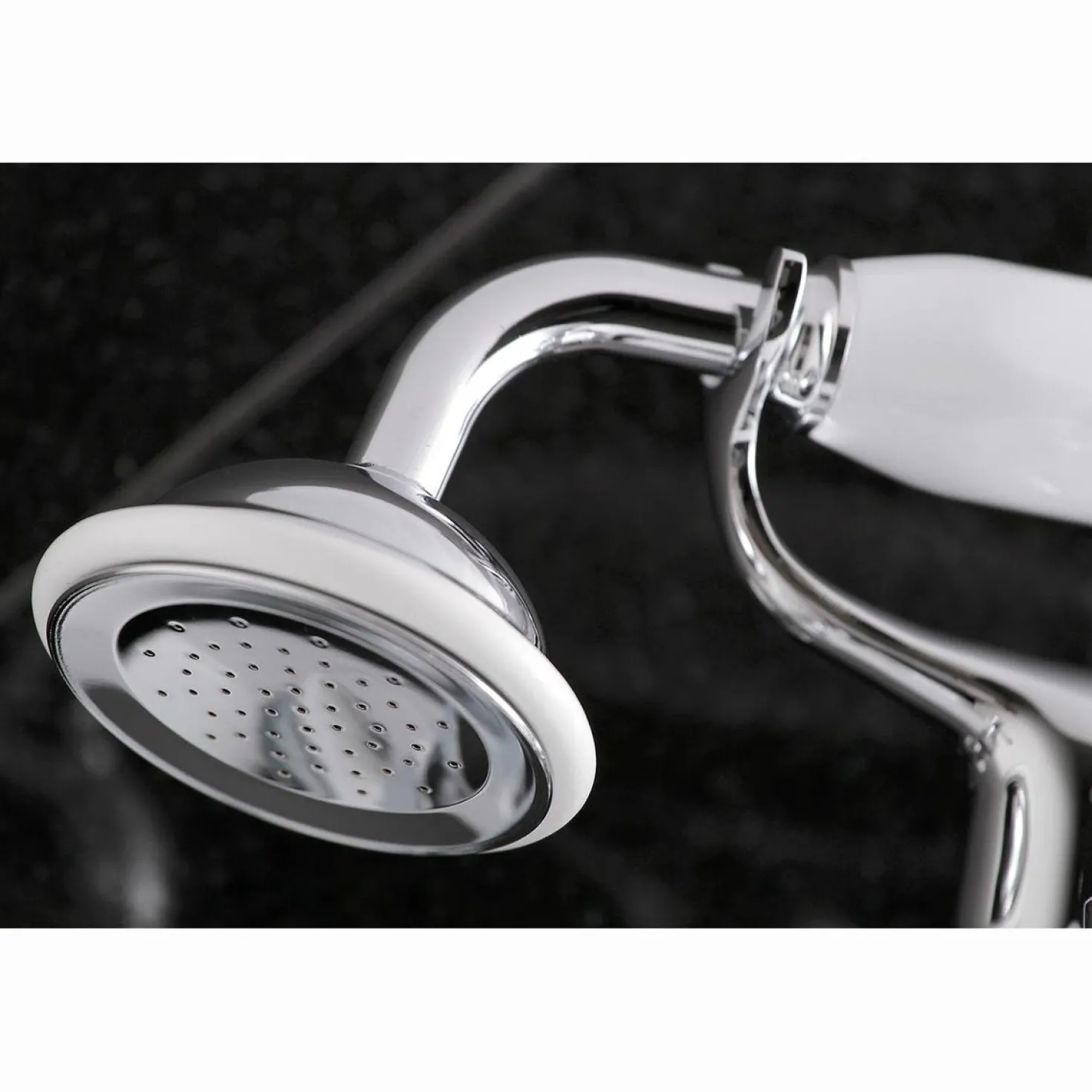 Kingston Brass 2-Hole Tub Wall Mount Clawfoot Tub Faucet with Hand Shower