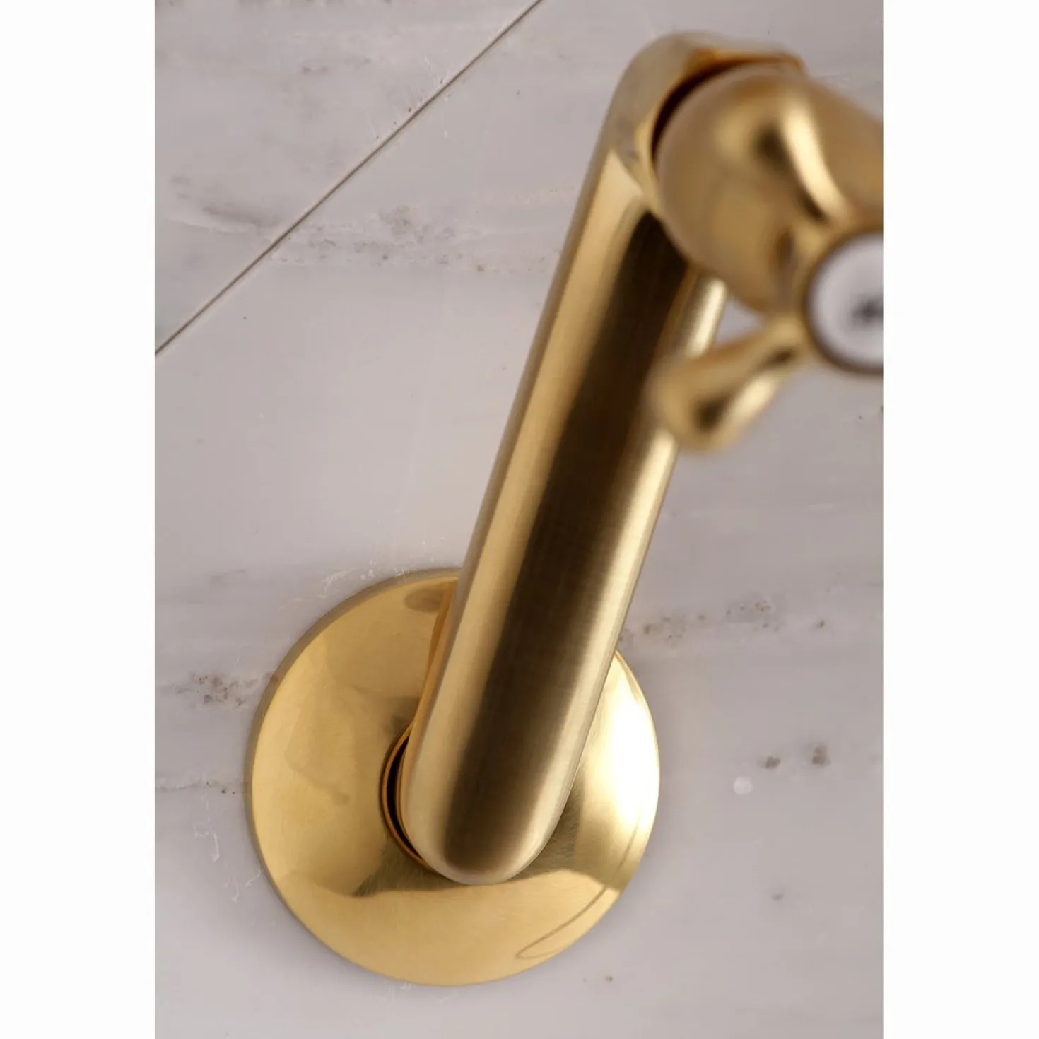 Kingston Brass 2-Hole Tub Wall Mount Clawfoot Tub Faucet with Hand Shower