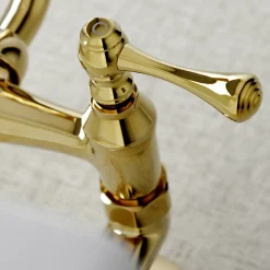 Kingston Brass 6-Inch Adjustable Center Wall Mount Kitchen Faucet