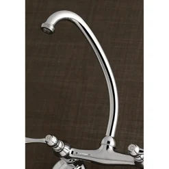Kingston Brass 6-Inch Adjustable Center Wall Mount Laundry Faucet