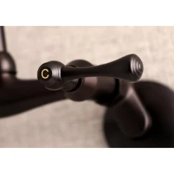 Kingston Brass 6-Inch Adjustable Center Wall Mount Laundry Faucet