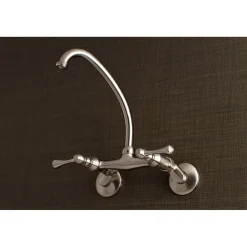 Kingston Brass 6-Inch Adjustable Center Wall Mount Laundry Faucet