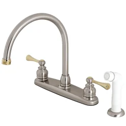 Kingston Brass 8-Inch Centerset 2-Handle Kitchen Faucet