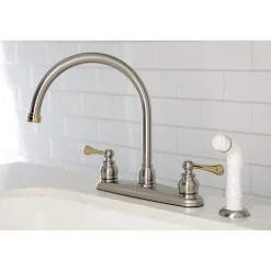 Kingston Brass 8-Inch Centerset 2-Handle Kitchen Faucet